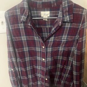 Levi's Red and Blue Plaid Shirt